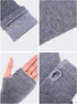 Bememo 4 Pairs Punk Gothic Long Fingerless Gloves Knitted Arm Warmer Elbow Length Thumb Hole Gloves...