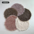 Newborn Photo Props Faux Fur Round 23.6 inch Soft Baby Boy Girl Photo Blanket Studio Photo Mat light pink...