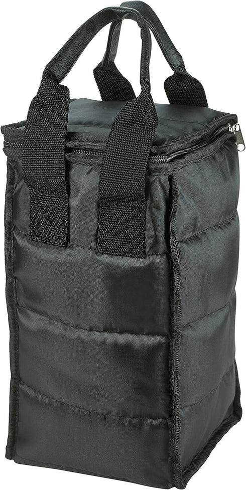 Wine Carrier Tote Bag - 4 Bottle Pockets - Attractive wine bag with thick external padding, zipper and easy to carry handles. The wine tote bag is...