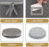 China Storage Case - Salad Plate Quilted Case - 10" W x 6" H - Gray - Includes 12 Felt Separators - Stackable With Padded Interior to Store your D...