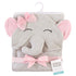 Hudson Baby Unisex Baby Cotton Animal Face Hooded Towel, Pretty Elephant, One Size...
