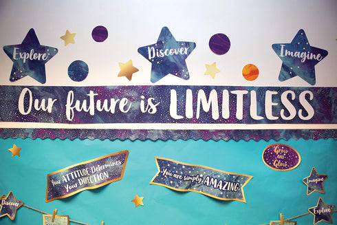 Carson Dellosa Galaxy Our Future is Limitless Bulletin Board Set...
