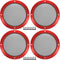ACROPIX Universal 5" Car Speaker Grills Cover Mesh Round 5 Inch Audio Speaker Subwoofer Guard Protector Case with Mounting Screws Iron Red - Pack ...