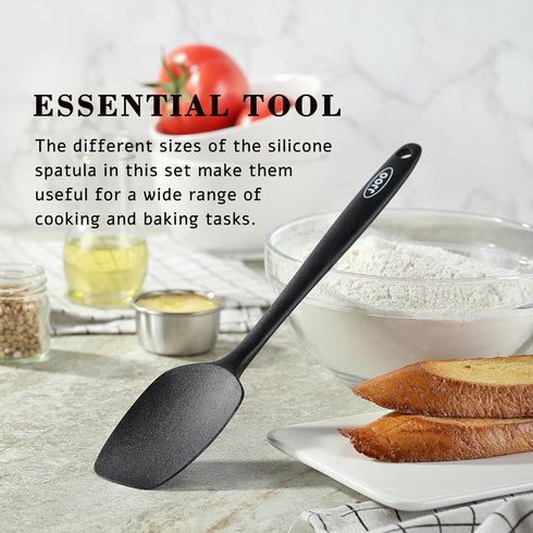 Silicone Spatula Set, 5 Pack Heat Resistant Silicone Rubber Spatula for Baking, Cooking and Mixing, Non Stick, BPA-Free, Dishwasher Safe (5Pack, B...