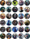 30 x Edible Cupcake Toppers - Heroic Warriors Party Collection of Edible Cake Decorations...