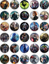 30 x Edible Cupcake Toppers - Heroic Warriors Party Collection of Edible Cake Decorations...
