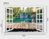 FLFK Fake Window Wall Mural - Waterfalls in The Jungle Faux Window Wall Sticker for Wall Decor, Stick and Peel Wall Decals,48"x32",Set of 2 Sheets...
