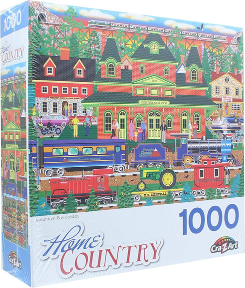 Home Country - Mountain Rail Holiday - 1000 Piece Jigsaw Puzzle for Adults...