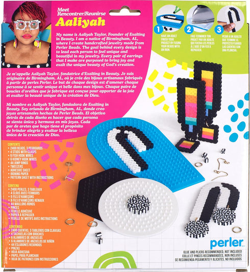 Perler Aaliyah Taylor Jewelry Fuse Bread Craft Kit for Kids, Multicolor 2467 Piece...