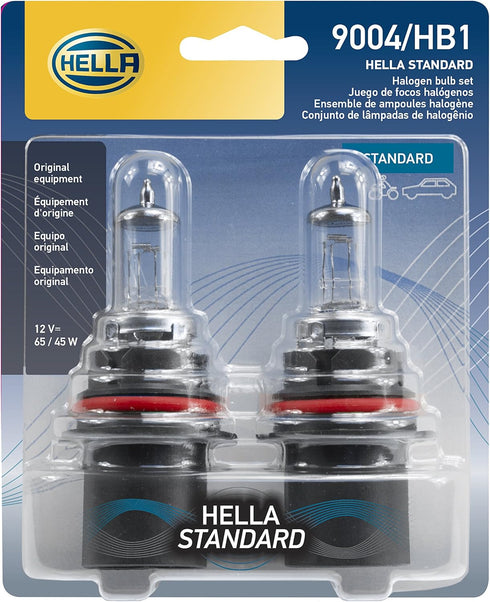 HELLA 9004TB Twin Blister Standard Halogen Bulb, 12 V, 65/45 W, 2 Pack...