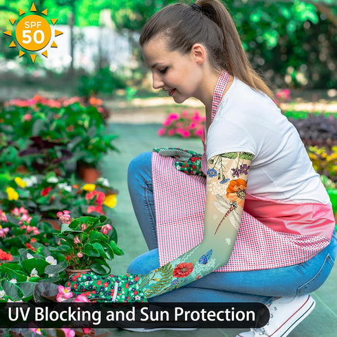Gardening Sleeves for Women Farm Sun Protection Thorn Proof Cooling Arm Sleeves to Cover Arms for Garden Sports…...