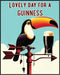 Posterizer 1 pcs-Lovely Day For A Guinness Drink-Kitchen & Bar Art-GIft for Men Women Teens-Art for Cafe, Restaurant, Coffee Bar - unframed wall a...