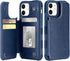 Arae Compatible for iPhone 12 Case and iPhone 12 Pro Case with Card Holder - Wallet Case with PU Leather Card Pockets Back Flip Cover for iPhone 1...