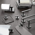 Gatco 4055AMX Elevate Bathroom Double Robe Hook, Matte Black...
