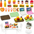 30 Pcs Miniature Food Drinks Laptop Computer Books Toys Dollhouse Miniature Furniture Plastic Table Fits Accessories Scale Dollhouse Playsets Girl...
