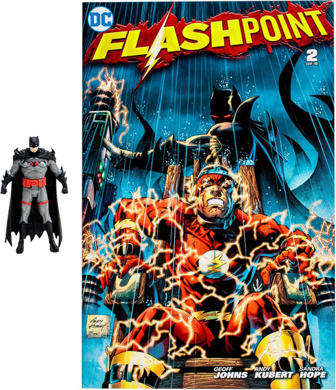 McFarlane Toys - DC Direct - 3IN Figure with Comic WV2 - Batman (Flashpoint)...