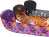 3 Rolls 15 Yards Halloween Ribbon Wired Edge Ribbons 2.5 inchSpider Web Skull Pumpkin Ribbons ?Purple Orange Black Burlap Ribbon ?for Wreath Home ...