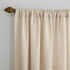 No. 918 Amalfi Linen Blend Textured Semi-Sheer Rod Pocket Curtain Panel, 54" x 84", Ivory...