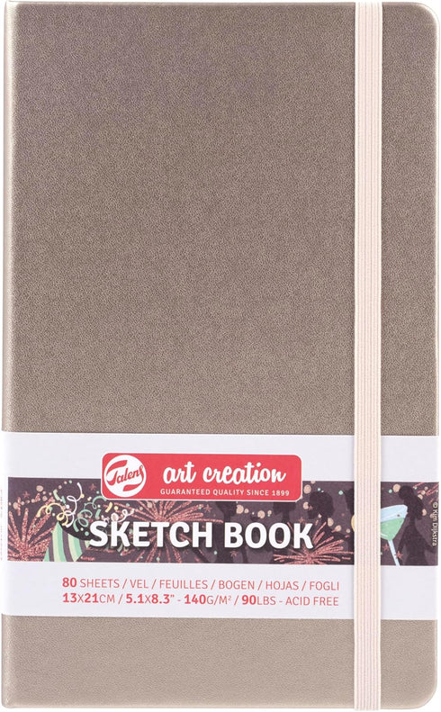 Talens Art Creation T9314-242M 454488 Talens Art Creation Sketchbook, Drawing Notebook, 5.1 x 8.3 inches (13 x 21 cm), Pink Champagne, Thickness 5...