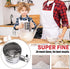 2.5 Cup Flour Sifter, Semi Automatic Small Baking Sieve, Stainless Steel, Fine Mesh Sieve Flour Duster...