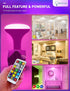 JandCase BR30 Color Changing Light Bulb, RGB+Warm+Cool White LED Flood Lights, 12W(100W Equivalent), 1050lm, Remote Control, Dimmable Multi-color ...