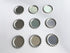 RUTICH 100 PCS Flat Decorative Bottle CaP Craft Bottle Stickers Double Sideds Printed for Hair Bows, DIY Pendants or Craft ScraPbooks Silver...