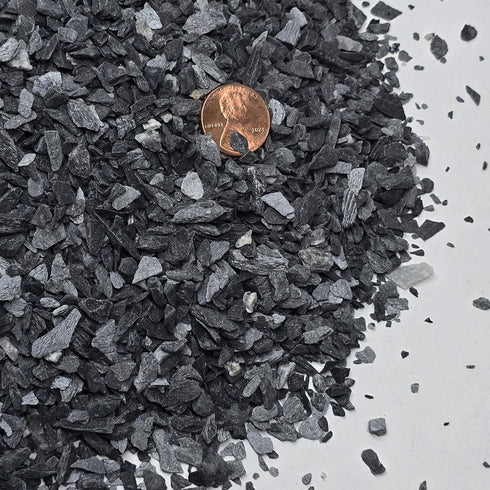 Natural Slate Stone - 1/8 to 1/4 inch Slate Gravel | Perfect for Basing Models, Aquariums, Bonsai and Miniature Gardens (1lb)...