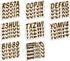 Whipline Solid Black/Tan 3" Alpha-Numeric Registration Identification Numbers Stickers Decals for Boats & Personal Watercraft...