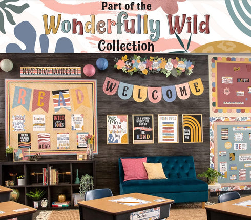 Teacher Created Resources Wonderfully Wild Calendar Bulletin Board Large...