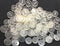 100 Duvet Flat Clear Buttons,Size 1/2"-) 2 Hole .Invisible Buttons,...