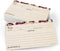 321Done Recipe Cards (Set of 50) Small Floral 3x5 - Double-Sided for Weddings, Bridal Shower - Made in USA - Watercolor Red Roses, Rustic Tan From...