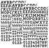 QQ&U Black Glitter Alphabet Letter Stickers 3 Sheets...