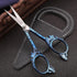 Sewing Embroidery Scissors with Sheath, 4.7in Sharp Tip Craft Crochet Scissor for Needlework Cross Stitch Threading Handicraft DIY Tool, Cute Blue...