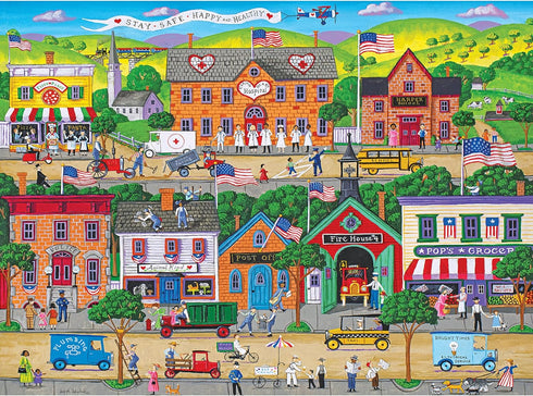 RoseArt - Puzzle Collector - Hometown Heroes - 1000 Piece Jigsaw Puzzle for Adults...
