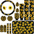 16 Pieces Sunflower Car Accessories Set Steering Wheel Cover Armrest Pad Gear Knob Cover Handbrake Cover Seat Belt Cover Cup Holder Vent Decoratio...