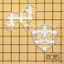 Set of 2 Bernese Mountain Dog cookie cutters (Designs: Face and Silhouette), 2 pieces - Bakerlogy...