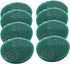 8Pcs Scrub Pads Round Scrubber Scouring Pads Abrasive Scuffing Tool for Home Kitchen House Cleaning, Green...