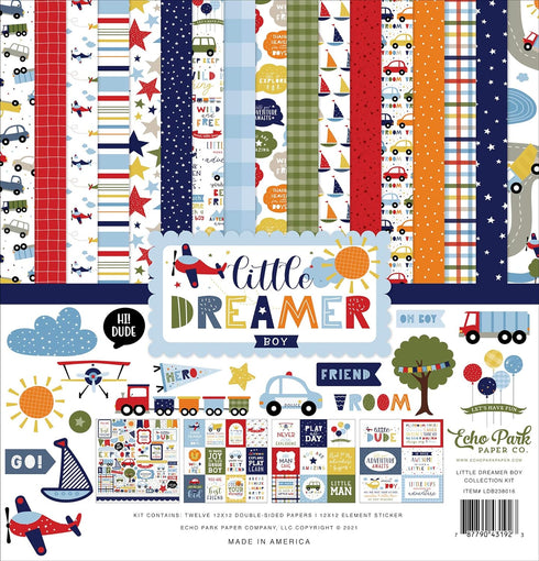 Echo Park Paper Company Little Dreamer Boy Collection Kit Paper...