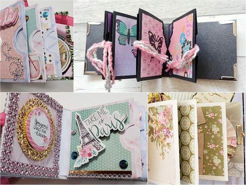 Alinacutle 3inch Mini Album Die Cut Metal Cutting Dies Paper Craft Metal Die-Cuts Handmade Album DIY Planner Scrapbooking DIY Card Metal Punch Tem...