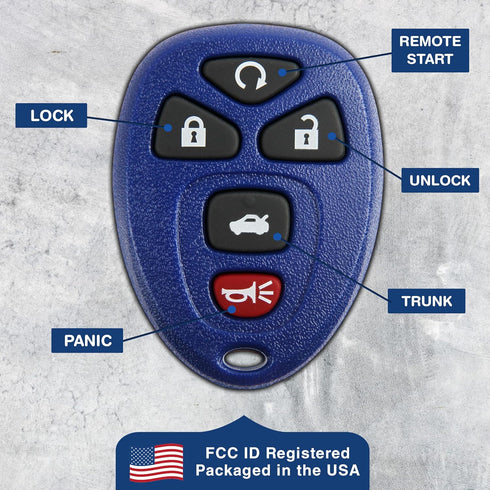 2X KeylessOption Key Fob Replacement for 2004 2005 2006 2007 2008 2009 2010 2011 2012 2013 Buick Chevrolet Chevy Cobalt Malibu Pontiac G5 G6 Satur...