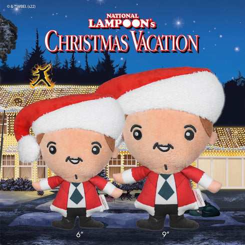 Warner Bros National Lampoon’s Christmas Vacation Dog Toy 6" Holiday Plush Squeaker Clark Griswold | Holiday Dog Toys | Officially Licensed NL Pet...