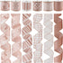 Rose Gold Christmas Ribbon Wired 2.5" Pink Christmas Tree Ribbon Garland Rose Gold Glitter Wired Ribbon for Crafts, Wreaths, Topper Bows, Gift Wra...