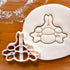 Set of 3 Vertebrae cookie cutters (Designs: Cervical, Lumbar, Thoracic Vertebra), 3 pieces - Bakerlogy...