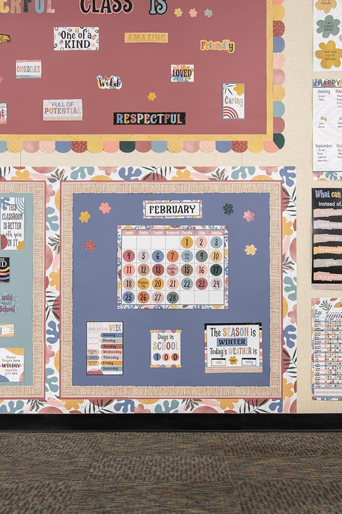 Teacher Created Resources Wonderfully Wild Calendar Bulletin Board Large...