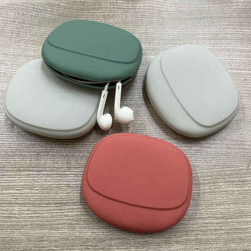 3 Pcs Silicone Headphone Organizer,Data Cable Storage Case,Portable Wired Headphone Organizer for Cell Phone Accessories (Red-Gray-Green)......
