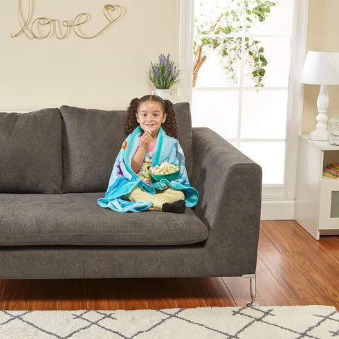 EVERYDAY KIDS Toddler Throw Blanket - 30" by 40" - Mermaids Undersea Adventure - Super Soft, Plush, Warm and Comfortable...