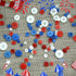 350-400 PCS 4th of July Buttons Ornament,Assorted Sizes Round Resin Buttons for Crafts Sewing Scrapbooks (Blue/red/White)...