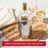 Vacu Vin Rapid Ice Active Cooler Wine Bottle Chilling Sleeve, Standard, Silver...