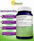 100% Natural Resveratrol - 1000mg Per Serving Max Strength (180 Capsules) Antioxidant Supplement, Trans-Resveratrol Pills for Heart Health & Pure,...