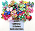40PCS Christmas Dog Bows Cute Puppy Dog Small Bowknot Hair Bows with Rubber Bands Small Dog Hair Bowknot Pet Hair Accessories Pet Grooming Accesso...